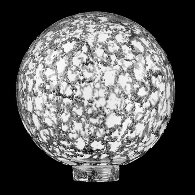 Glob glas 100mm svart mönstrad 21,5mm gänga